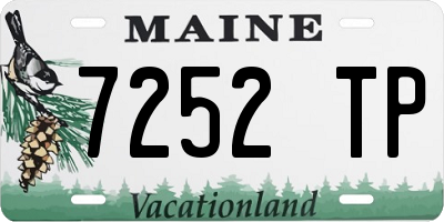ME license plate 7252TP