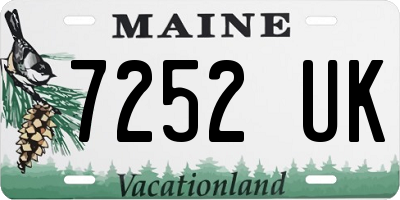 ME license plate 7252UK