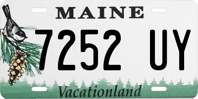 ME license plate 7252UY