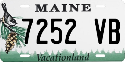 ME license plate 7252VB