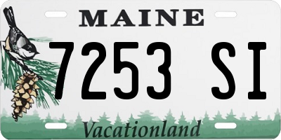 ME license plate 7253SI