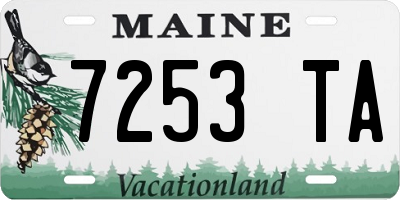 ME license plate 7253TA