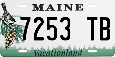 ME license plate 7253TB