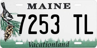 ME license plate 7253TL