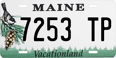 ME license plate 7253TP