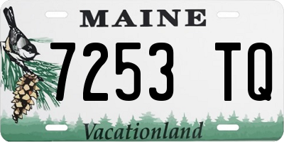 ME license plate 7253TQ