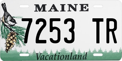 ME license plate 7253TR