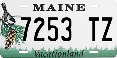 ME license plate 7253TZ