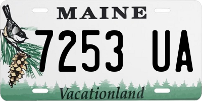 ME license plate 7253UA