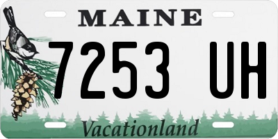 ME license plate 7253UH