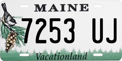 ME license plate 7253UJ