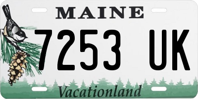 ME license plate 7253UK