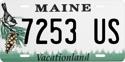 ME license plate 7253US