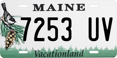 ME license plate 7253UV