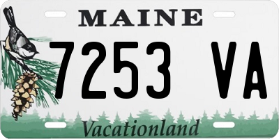 ME license plate 7253VA