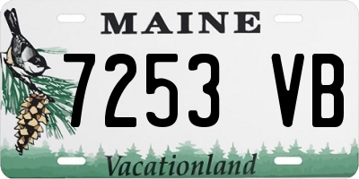 ME license plate 7253VB