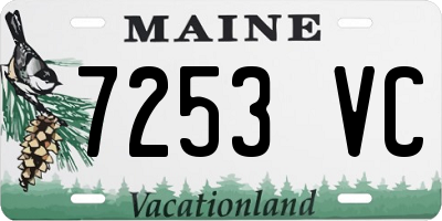 ME license plate 7253VC