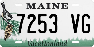 ME license plate 7253VG