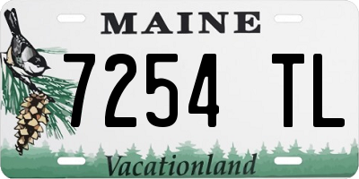 ME license plate 7254TL