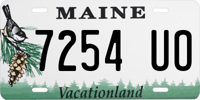 ME license plate 7254UO