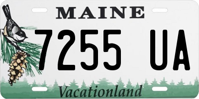 ME license plate 7255UA