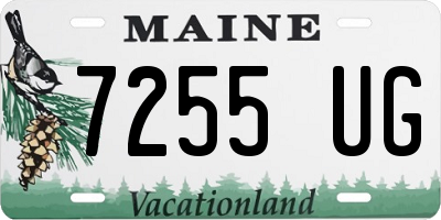 ME license plate 7255UG