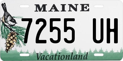 ME license plate 7255UH