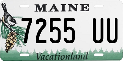 ME license plate 7255UU