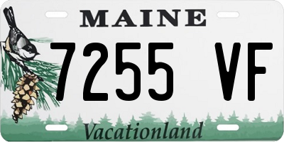 ME license plate 7255VF