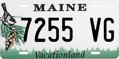 ME license plate 7255VG