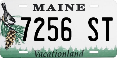 ME license plate 7256ST