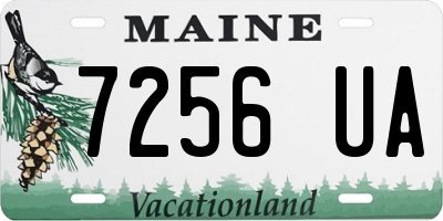 ME license plate 7256UA