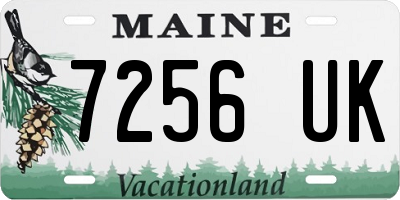 ME license plate 7256UK