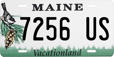ME license plate 7256US