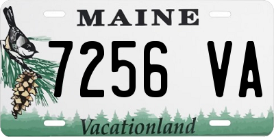 ME license plate 7256VA