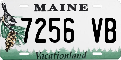 ME license plate 7256VB