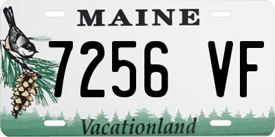 ME license plate 7256VF
