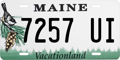 ME license plate 7257UI
