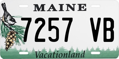 ME license plate 7257VB