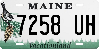 ME license plate 7258UH