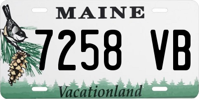 ME license plate 7258VB