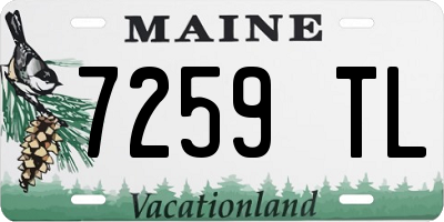 ME license plate 7259TL