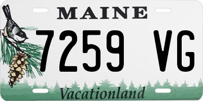 ME license plate 7259VG