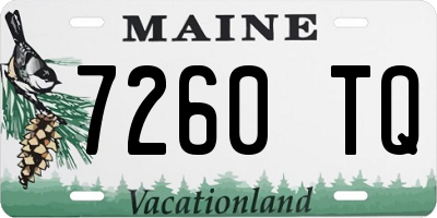 ME license plate 7260TQ