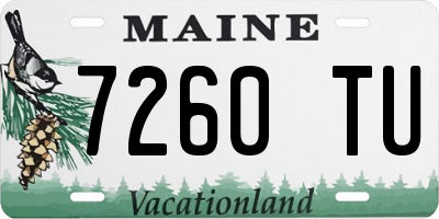 ME license plate 7260TU