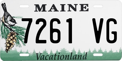 ME license plate 7261VG