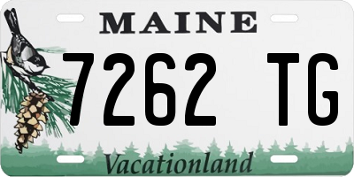 ME license plate 7262TG