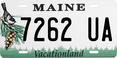 ME license plate 7262UA