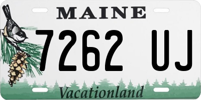 ME license plate 7262UJ