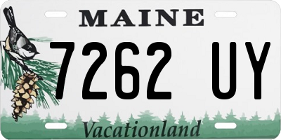 ME license plate 7262UY